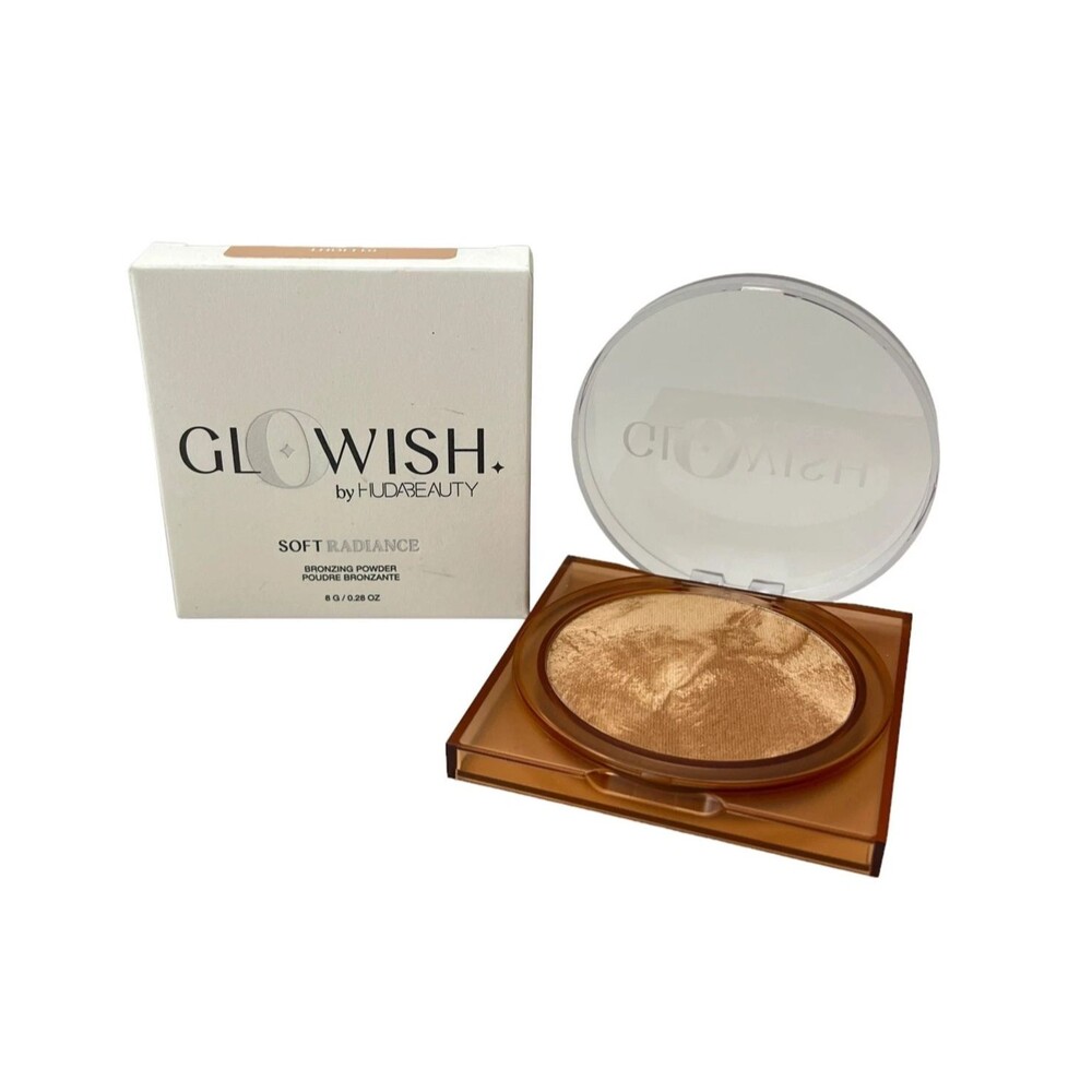 NIB HUDA Beauty Glowish Soft Radiance Bronzing Powder 01 Light Full Size